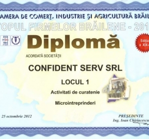Confident Serv S.R.L. - Firma Curatenie Braila